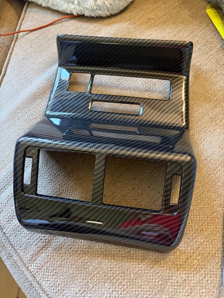 carbon fiber style interior trim bezel Range Rover Velar (models 2017 to 2021).