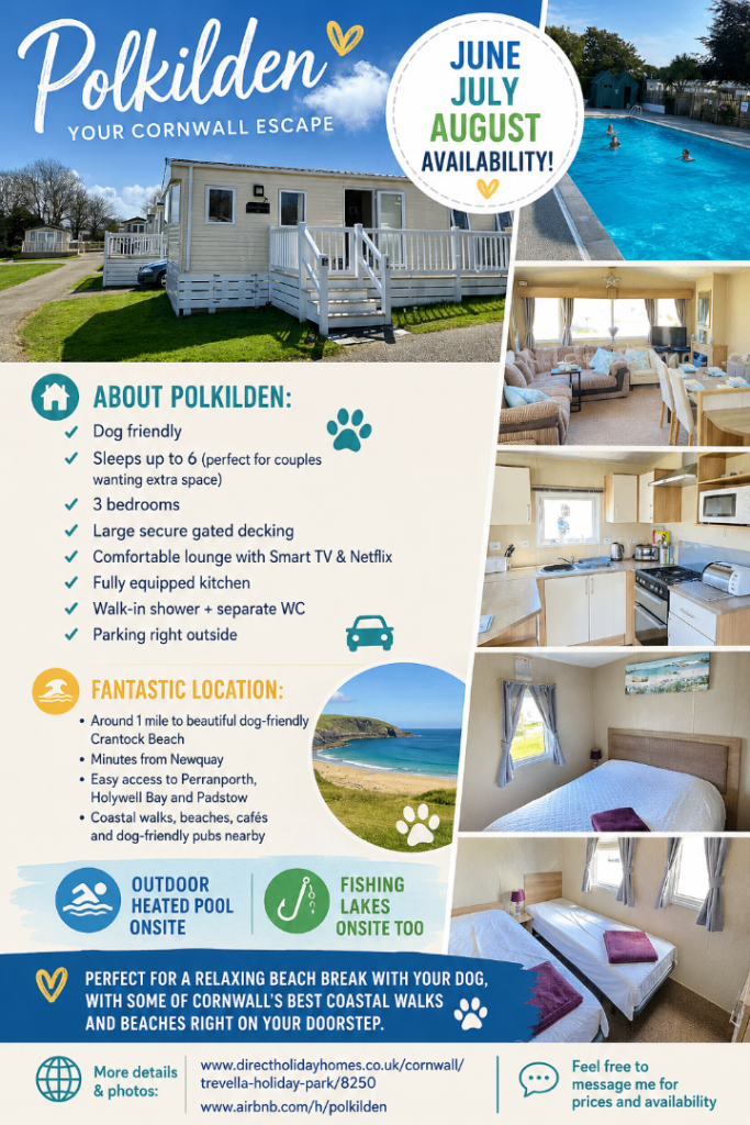 Cornish Holiday Rental - lots of availability for summer 2026