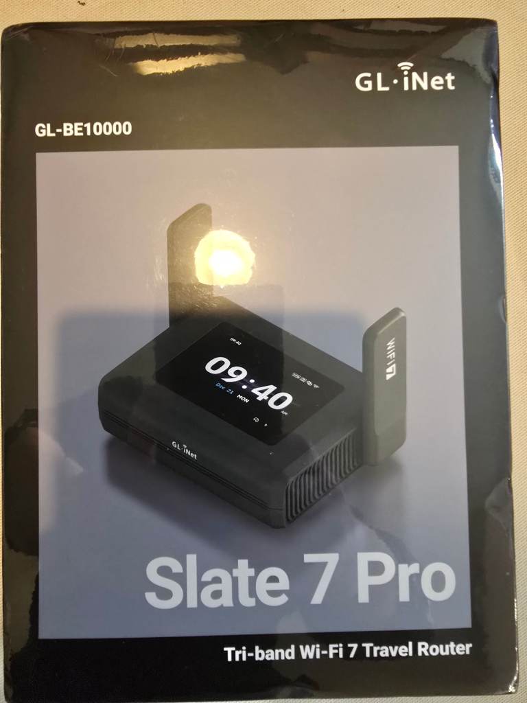 GL.iNet Slate 7 Pro GL-BE10000 Tri-band Wi-Fi 7 Travel Router LATEST NEW SEALED BOX