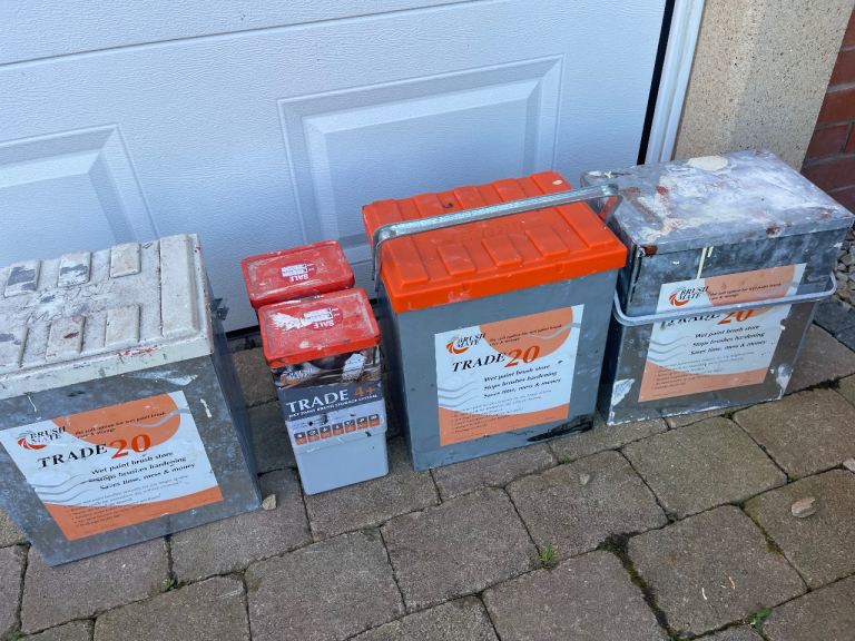 Brush mate storage boxes