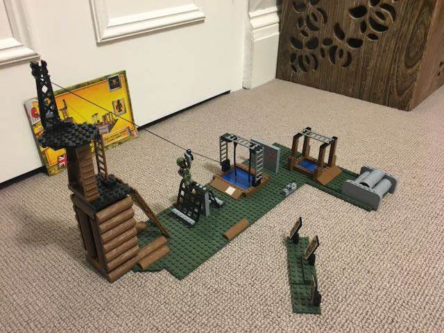 Building set (similar to Lego): Army Physical Training Assault Course