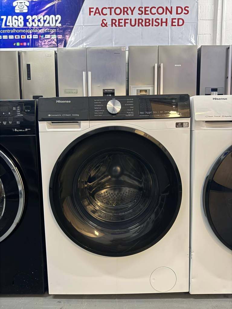 Hisense 10.5 kg Wash/6 kg Dry 1400 Spin Washer Dryer – Factory Seconds - Free Delivery