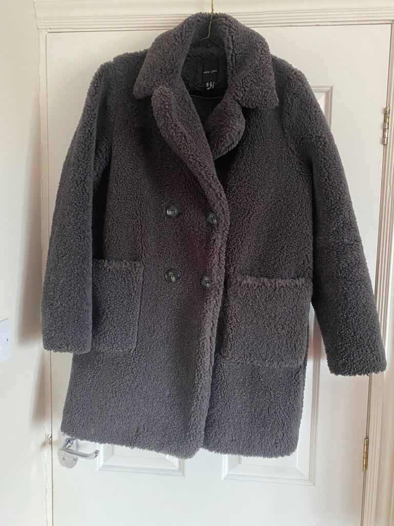 image for New Look Ladies Teddy Bear Coat Size 10