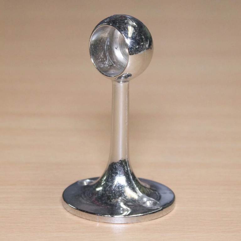 2 x End Hanging Pole Bracket 19mm Curtain Wardrobe UK Made PACK OF 2