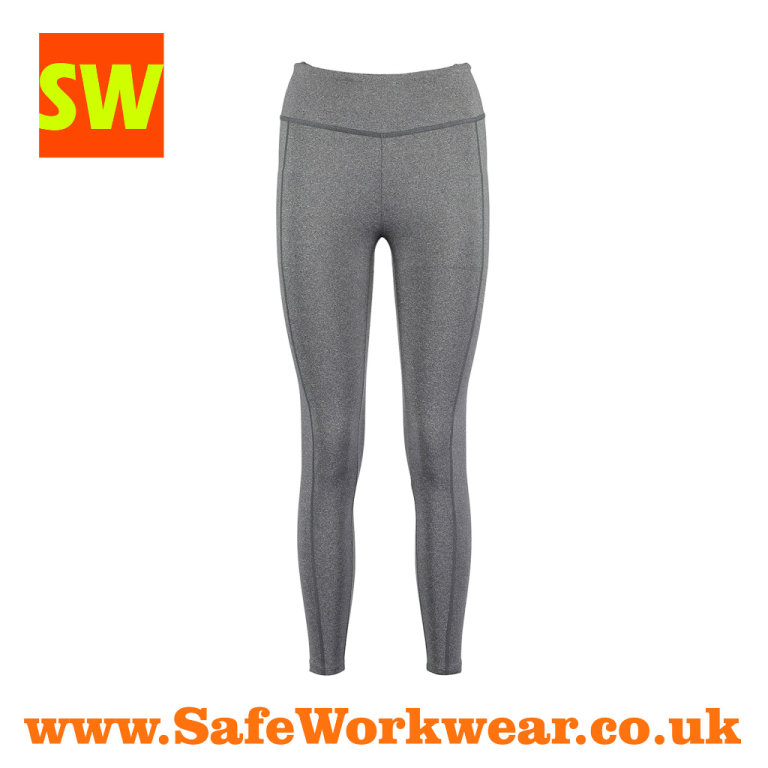 Full length Sports Quality Fashion Legging - Silver Grey Melange - few Sizes