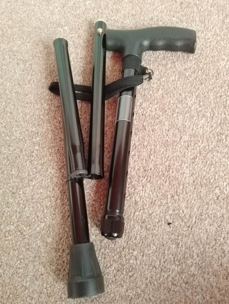 Foldable Walking Stick, VGC, used once, VGC, collect Belper