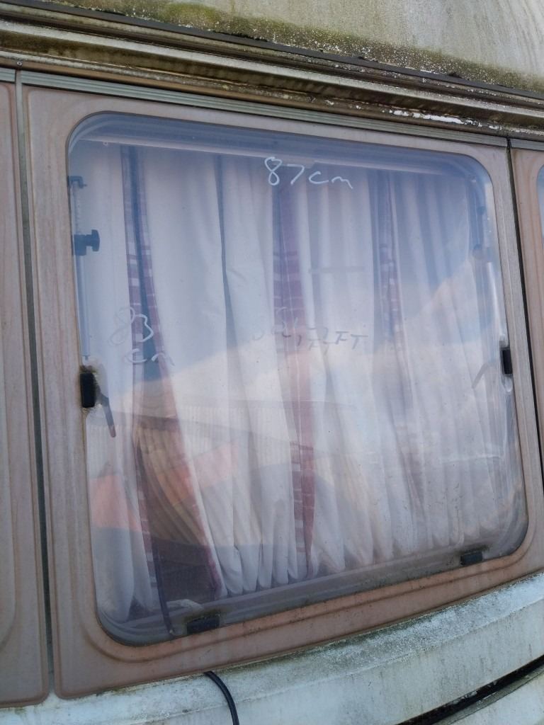 90s swift corniche caravan front centre window 