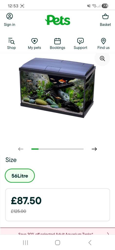 Fish tank and accessories 