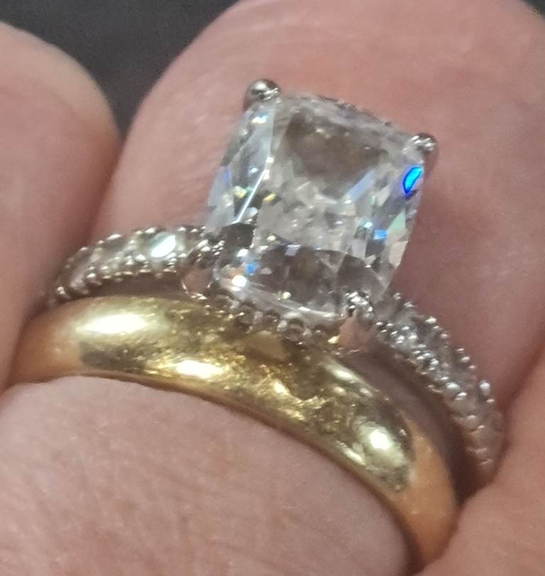 Simulated Diamond Ring