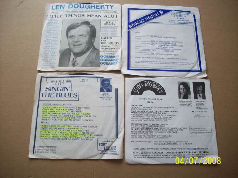 Folk/Country Square dance  Music  X4 ( 7" Vinyl ) 