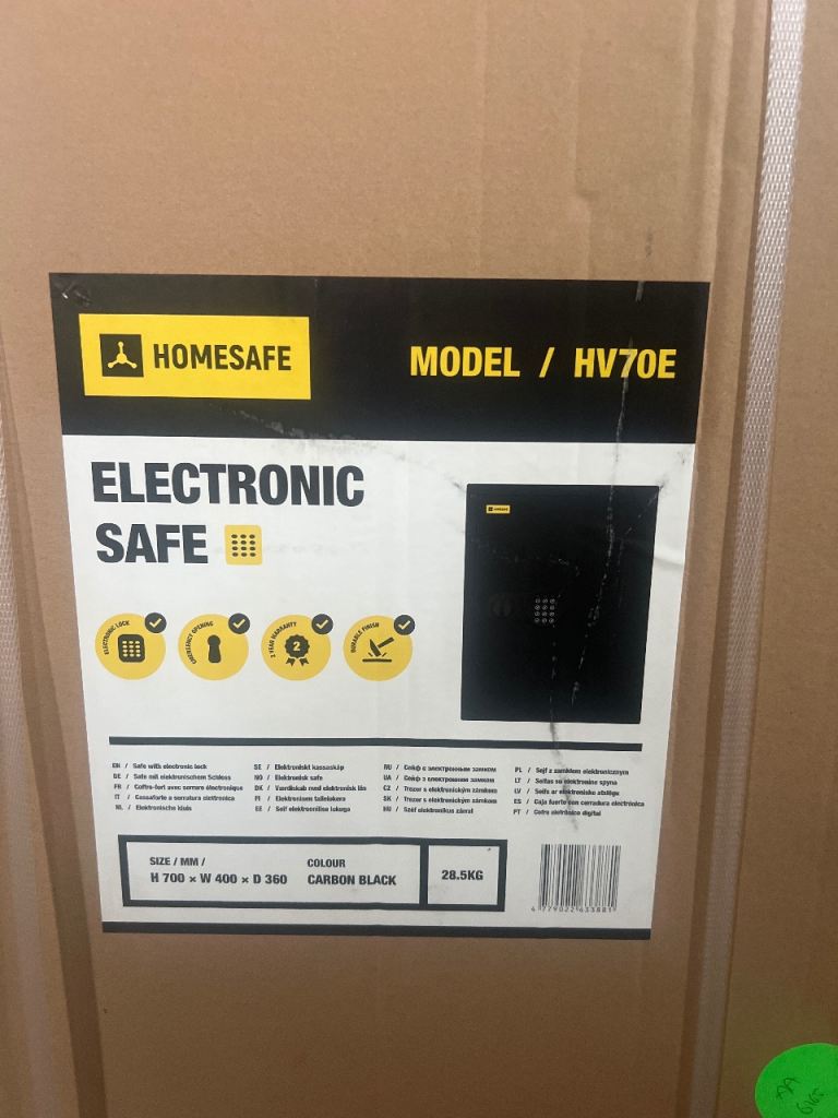 Homesafe hv70e electronic safe