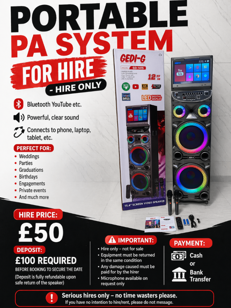 Bluetooth Speaker HIRE ONLY