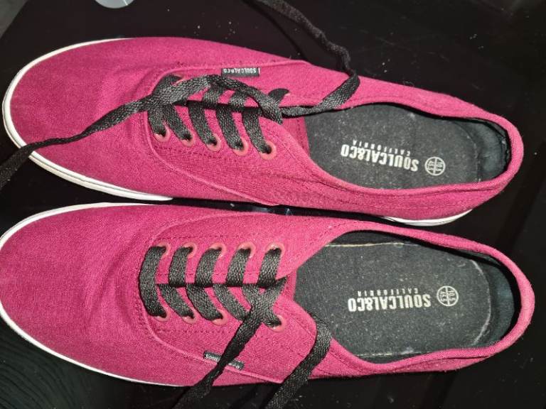 Soulcal &Co vans style lace up plimsolls uk10.5 excellent condition 