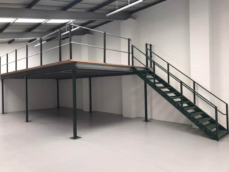 mezzanine floor 10 x 5 with stairs 