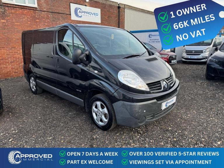 2007 Renault Trafic (07) NO VAT TO PAY SL27 SWB 2.0 DCI 115 TOW BAR AIR CON 65K Panel Van Diesel ...
