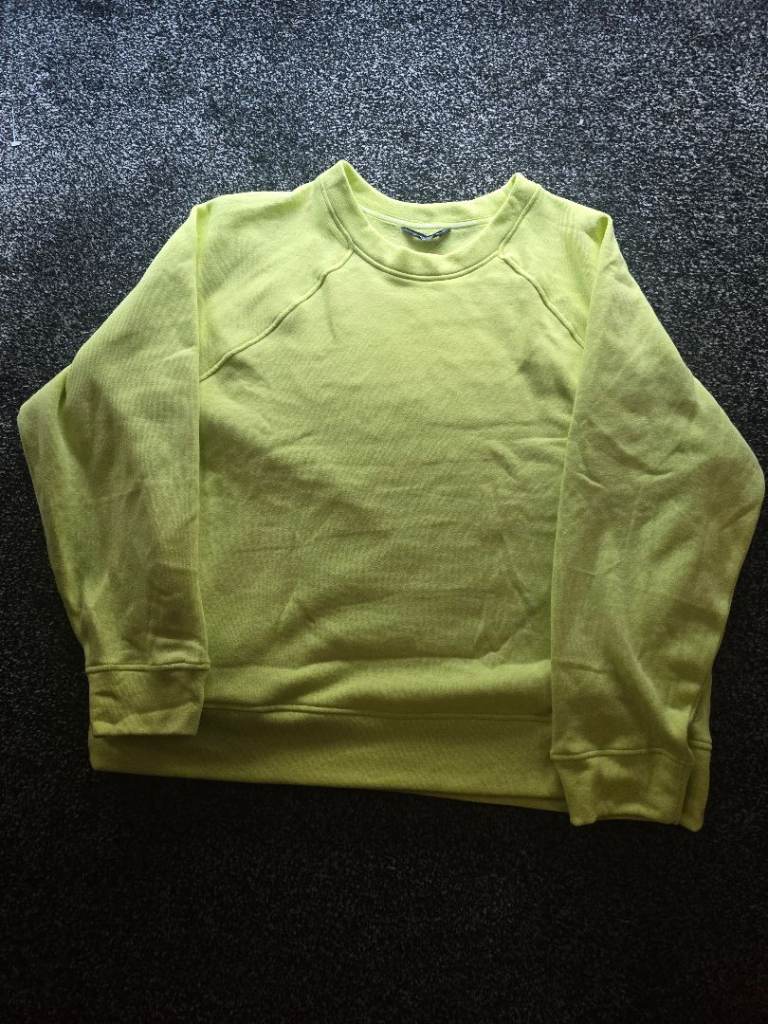 image for M&S Goodmove Lime Green Sweatshirt – Size UK 18