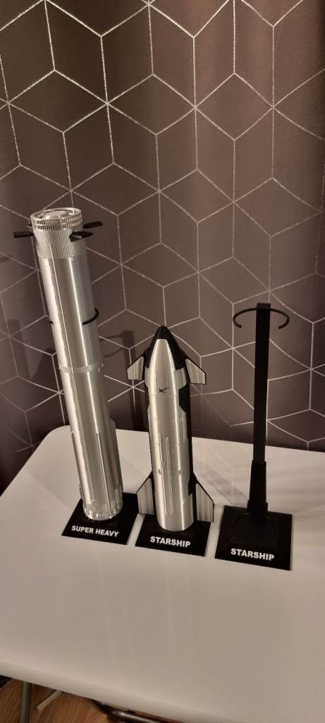 Space X Straship & Booster Model - Unique Gift - 3D Printed in Very High Quality
