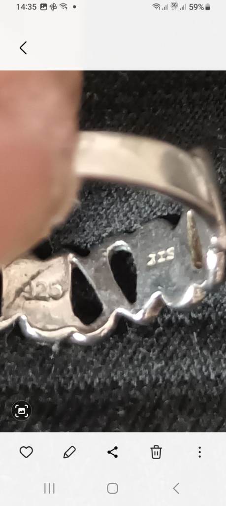  Sterling Silver 925 Cut-Out Heart Eternity Ring Band. 3.7 grams