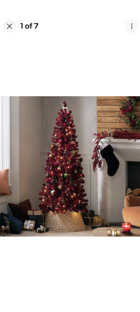 6ft Burgundy Christmas Tree