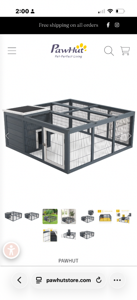 Outdoor Tortoise / Rabbit Hut