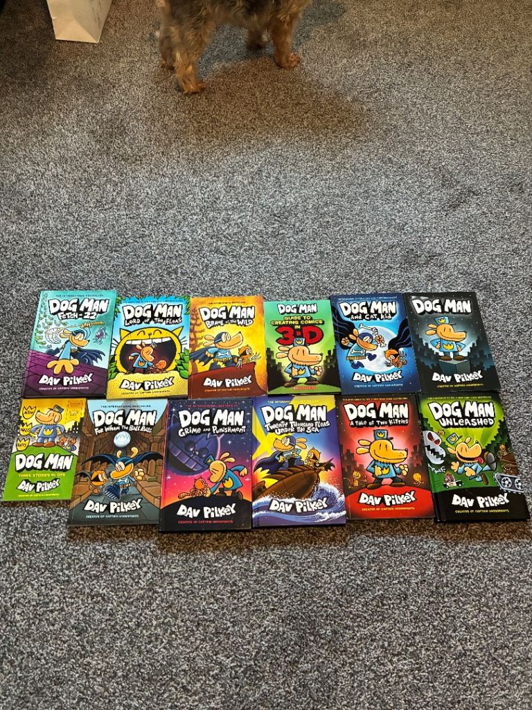 Collection of Dog Man books 