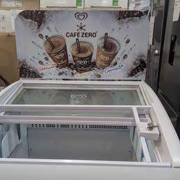 ISA 100CMX90CM COMMERCIAL ICE CREAM DISPLAY FREEZER-SLIDING GLASS LID-LOCK + KEYS-NEW BOXED
