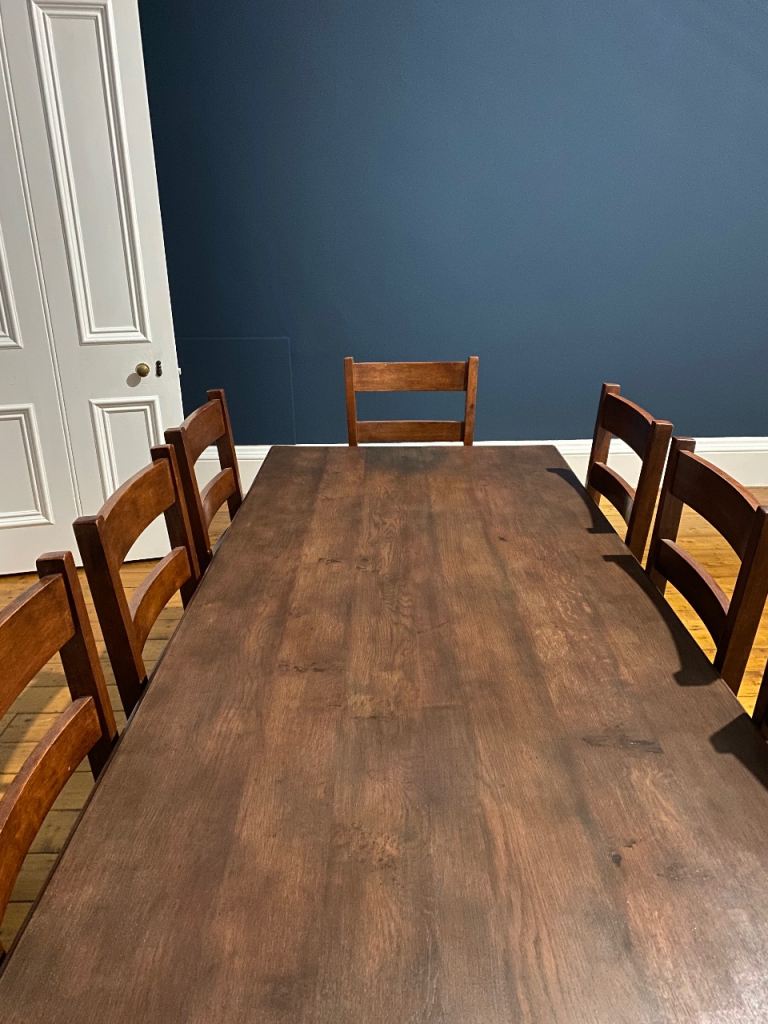 Solid Oak Dining Table 