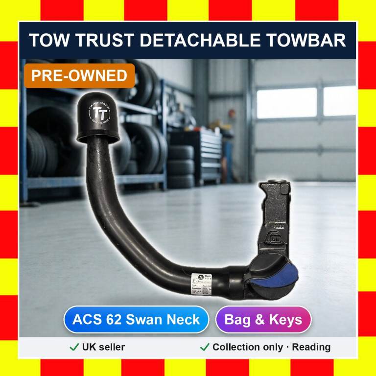 Tow Trust ACS 62 Detachable Swan Neck Towbar A50-X 55R-01 0362 with Bag and Keys Reading