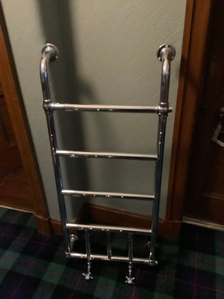 Antique towel rail radiator (chrome