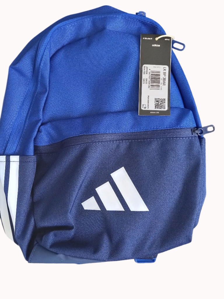 Adidas Unisex Little Kids Logo Backpack, Royal Blue/Dark Blue