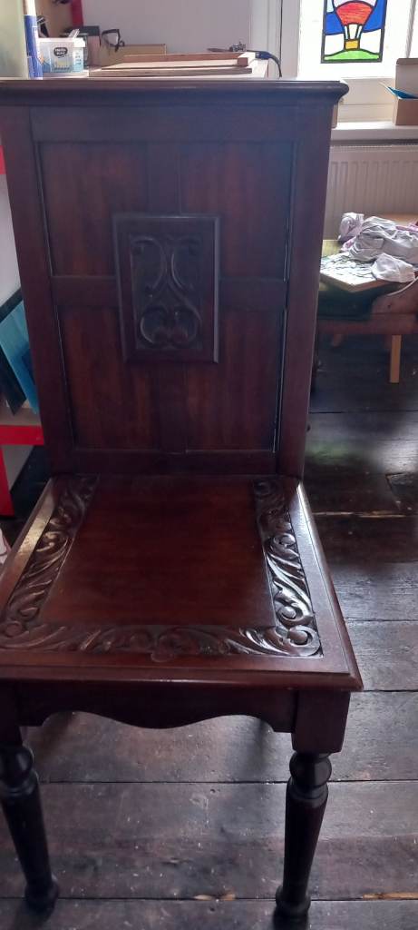 Reproduction Edwardian hall chair