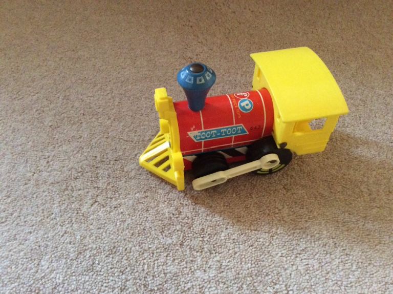 Toot Toot Wooden Train made by Fisher Price 1970s