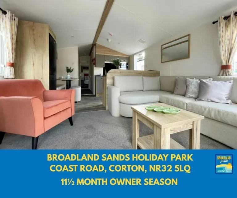 BRAND NEW STATIC CARAVAN FOR SALE ON BROADLAND SANDS HOLIDAY PARK