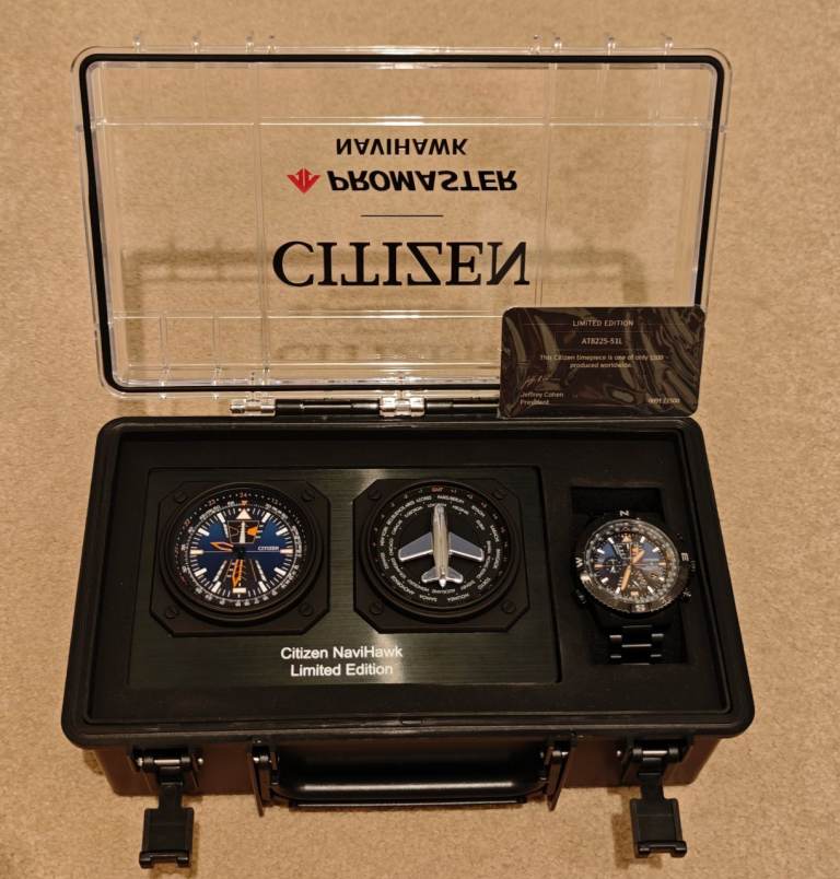 CITIZEN PROMASTER NAVIHAWK LIMITED EDITION BOX SET PRISTINE BOXED STUNNING 