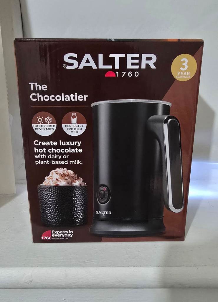 Salter Chocolatier, Hot chocolate maker, cold drinks, milk frother