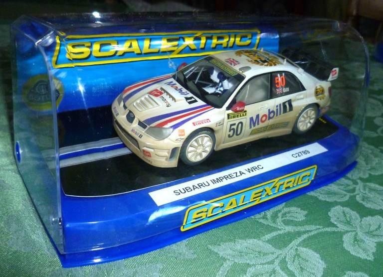 Scalextric Subaru Impreza WRC 'The Sun' Slot Car C2789
