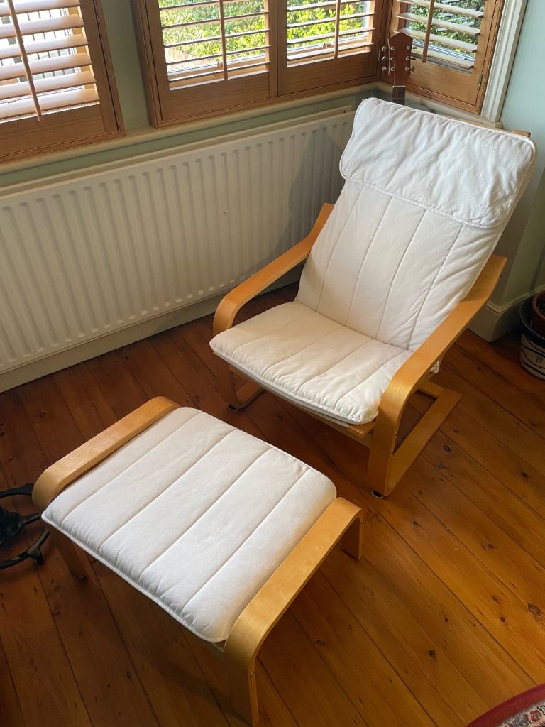 IKEA  Poang Chair & Footstool