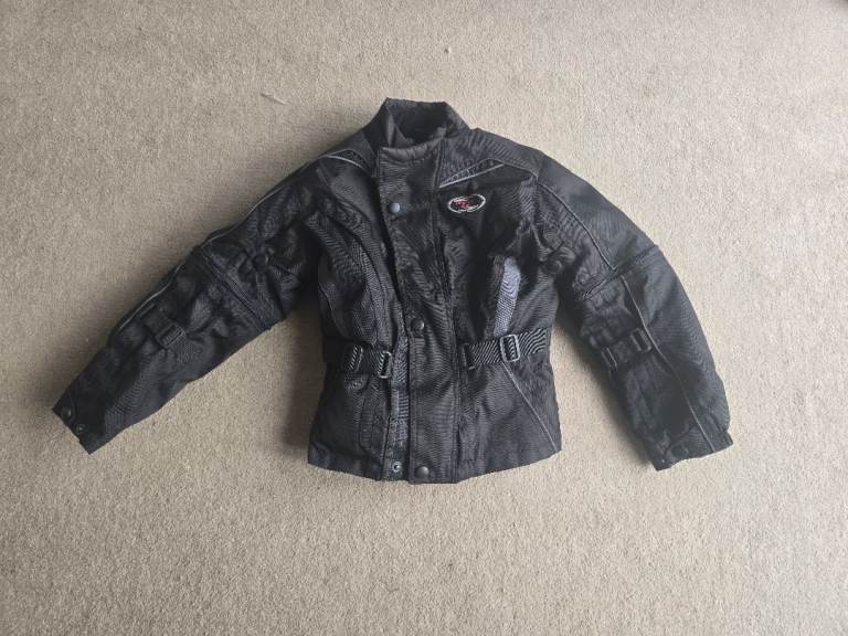 Childrens motorcycle jacket and trousers.