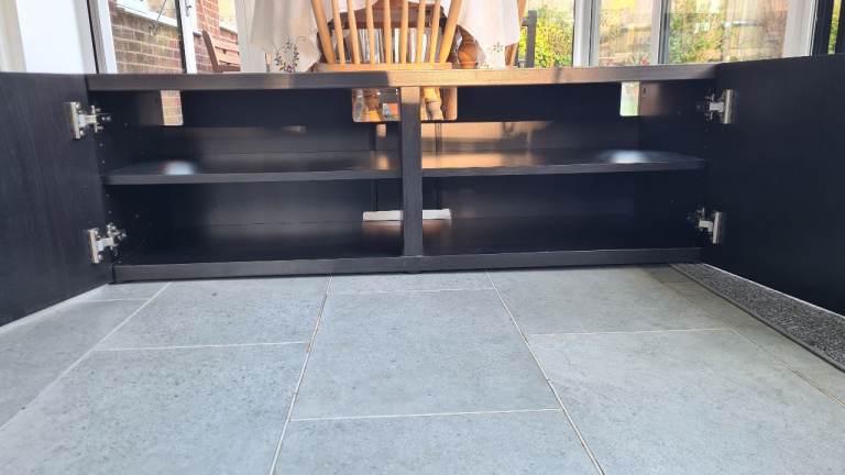 IKEA BESTÅ Black/Brown TV unit with x2 shelves