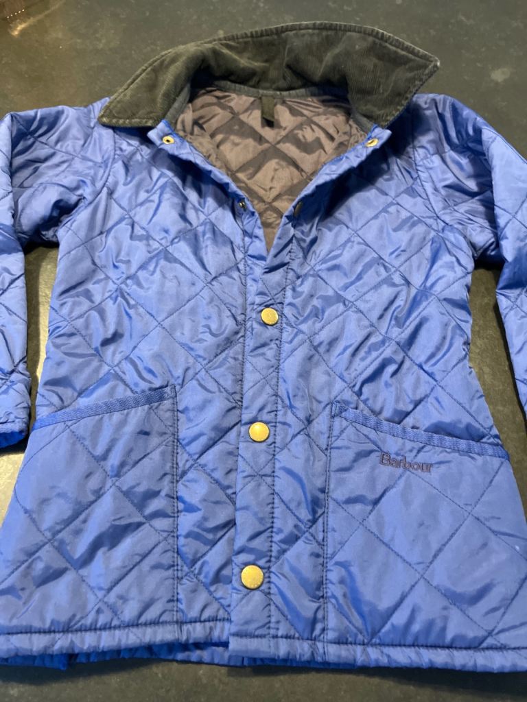 Kids Barbour quilt jacket