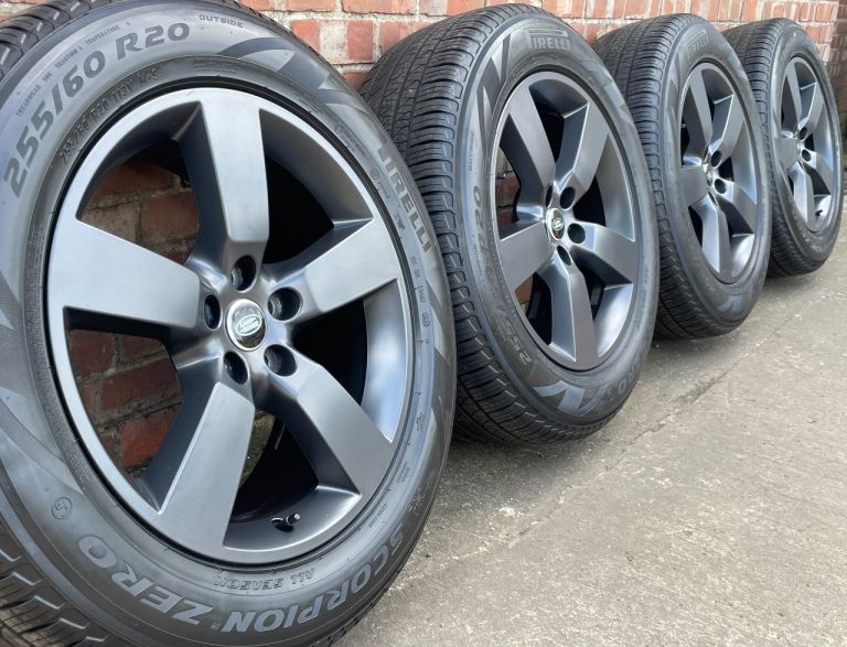 Genuine Land Rover Defender 20” Satin Grey Alloy Wheels L663 5098 Tyre 255/60/20