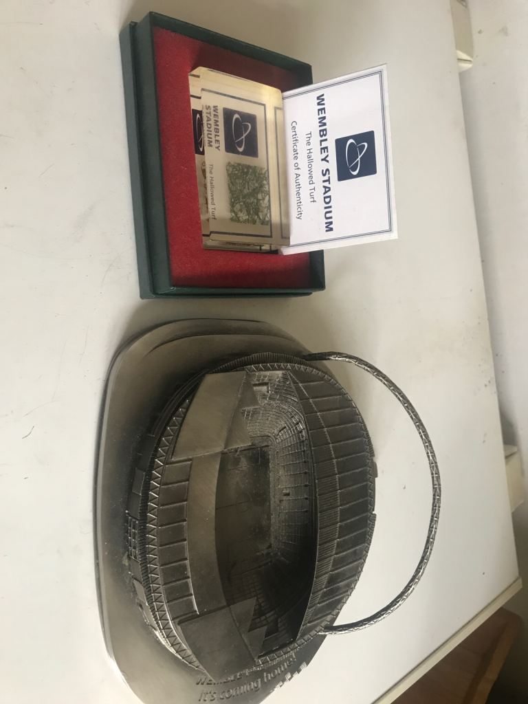 Wembley stadium and hallowed turf 