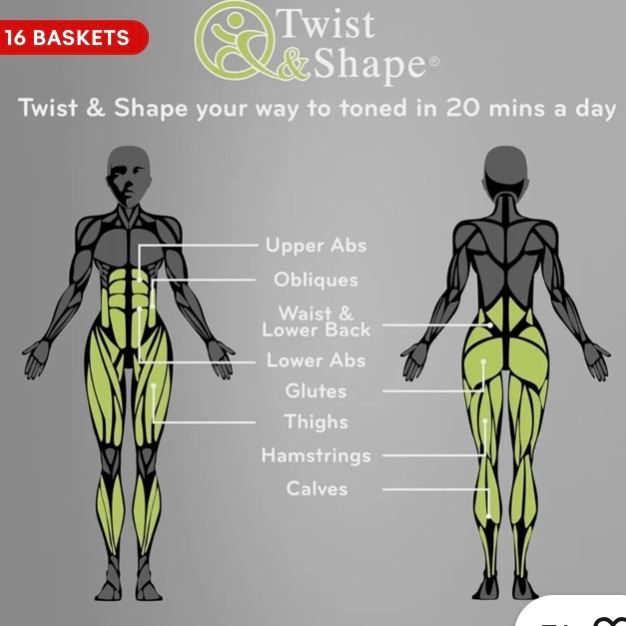 Twist & Shape Home TWIST & SHAPE-Exercise Machine For Core, Abs, Legs 
