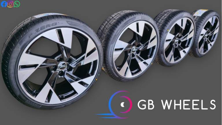 Genuine Audi Trapezoid 20" Alloy Wheels NEW PIRELLI A4 A5 S5 S5 A6 A7 A8