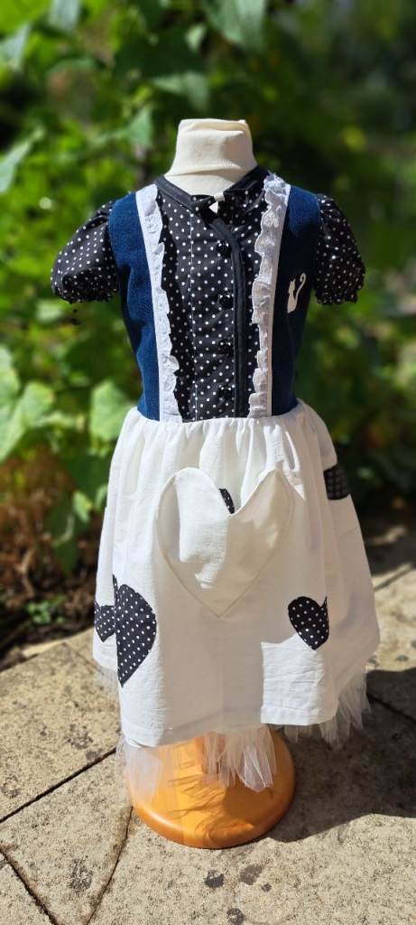 Polka dot dress for 2 year young girl