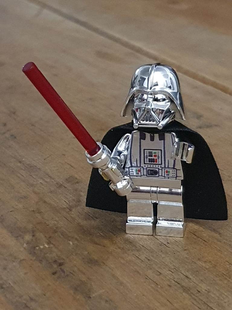 Star Wars Lego Silver Chrome Darth Vader 