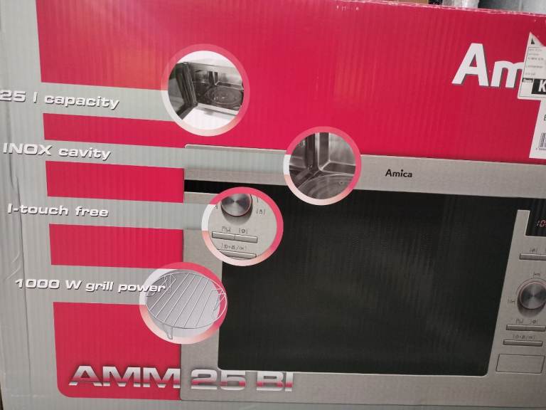 Amica AMM25BI 25L capacity, silver