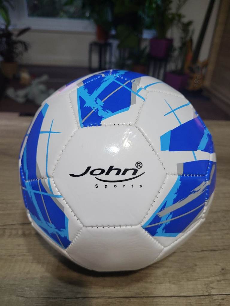 John Sports Football – White and Blue, New