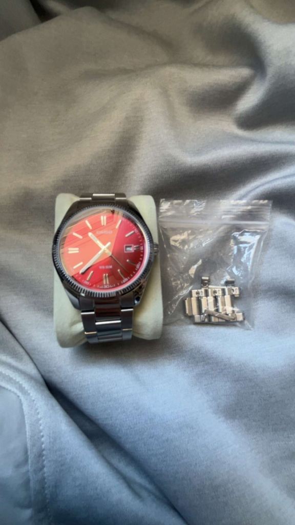 Casio Design PD-1661 Automatic Watch – Red Dial, As Good As New