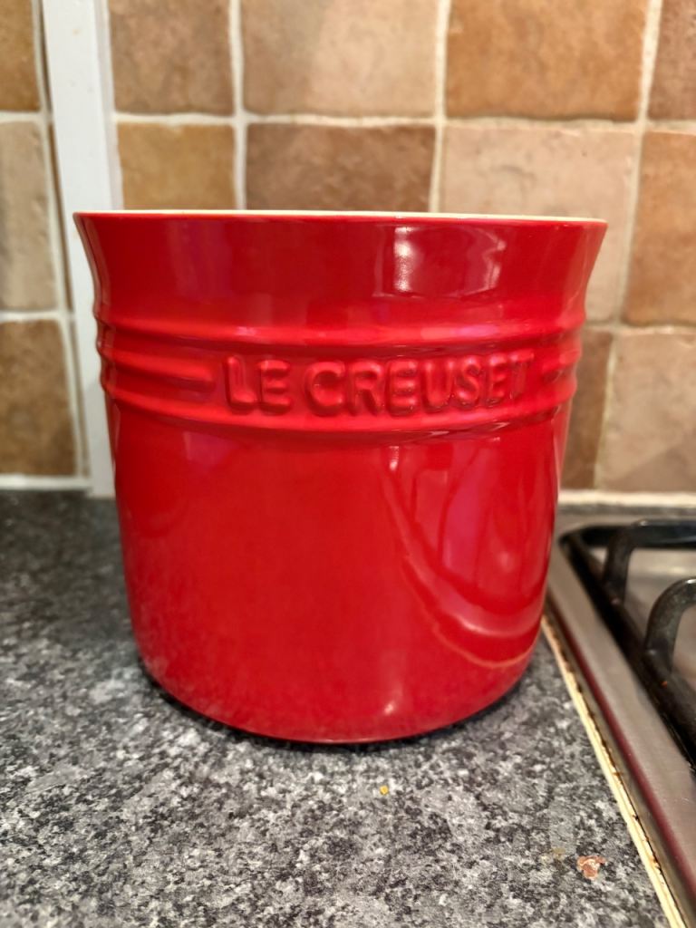 Le Creuset Utensil Crock/Holder - Cherry Red